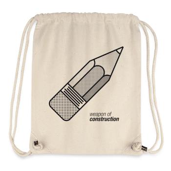 Weapons Of Construction - Stanley/Stella recycelter Gym Bag - Naturweiß - Vorne