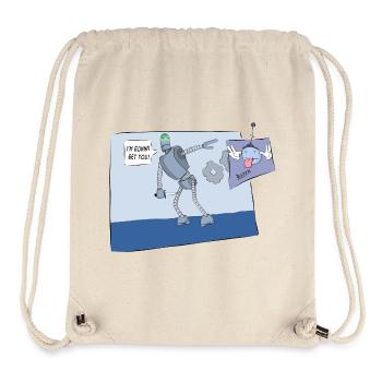 Dumme Roboter - Stanley/Stella recycelter Gym Bag - Naturweiß - Vorne