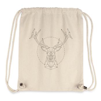 Deer constellation - Stanley/Stella Recycled Gym Bag - natural - Front