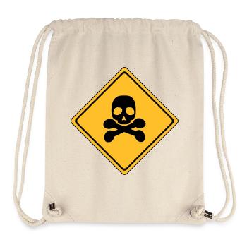 Danger Warning Sign # - Stanley/Stella Recycled Gym Bag - natural - Front