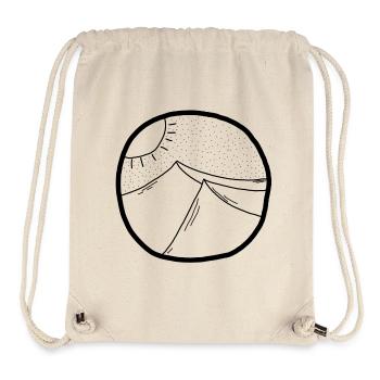 circle hills - Stanley/Stella recycelter Gym Bag - Naturweiß - Vorne