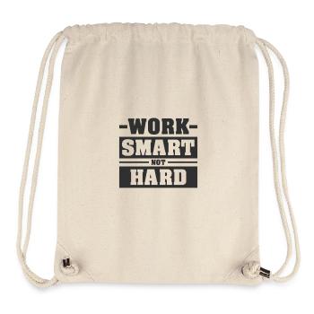 WORK SMART NOT HARD | MOTIVATION - Stanley/Stella Recycled Gym Bag - natural - Front