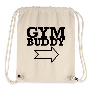 Gym gym fitness d’entraînement dicta - Sac à cordon recyclé Stanley/Stella - blanc naturel - Devant