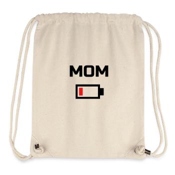 MOM Low Battery Energy T-Shirt BLACK LABELED - Stanley/Stella Recycled Gym Bag - natural - Front