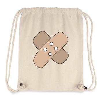 Pflaster, Wunde, Verletzung, Heilung, Geschenkidee - Stanley/Stella recycelter Gym Bag - Naturweiß - Vorne