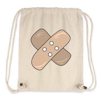 Pflaster, Wunde, Verletzung, Heilung, Geschenkidee - Stanley/Stella recycelter Gym Bag - Naturweiß - Vorne