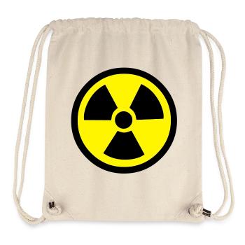 Radiation Warning - Stanley/Stella Recycled Gym Bag - natural - Front
