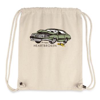 heartbroken crash car - Stanley/Stella Recycled Gym Bag - natural - Front