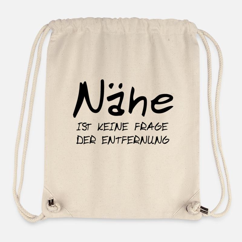 Nähe ist keine Frage der Entfernung Liebe Love - Stanley/Stella recycelter Gym Bag - Naturweiß