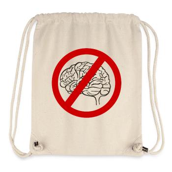 Gehirn verboten (Denken verboten) Verbotszeichen - Stanley/Stella recycelter Gym Bag - Naturweiß - Vorne