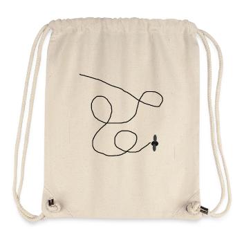 Fliege Muster - Stanley/Stella recycelter Gym Bag - Naturweiß - Vorne