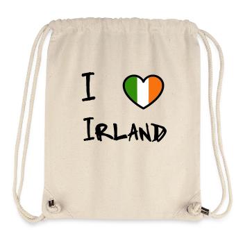 Irland - Stanley/Stella recycelter Gym Bag - Naturweiß - Vorne