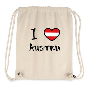 Austria - Stanley/Stella recycelter Gym Bag - Naturweiß - Vorne