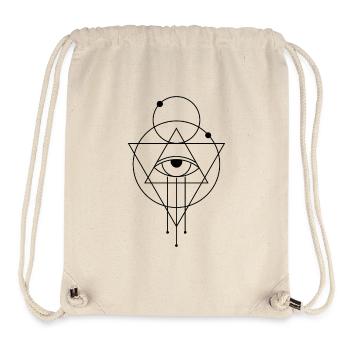 Black eye triangle circle etyten mythology - Stanley/Stella Recycled Gym Bag - natural - Front