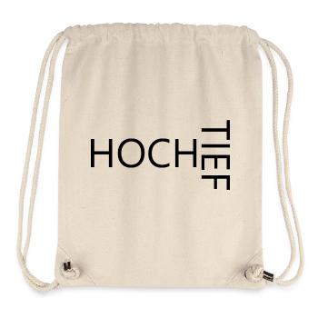 HOCH TIEF - Stanley/Stella recycelter Gym Bag - Naturweiß - Vorne