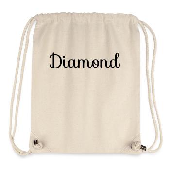 Diamond Diamant Kristall Wertvoll - Stanley/Stella recycelter Gym Bag - Naturweiß - Vorne