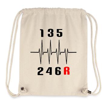 Idée cadeau de voiture Car Guy - Sac à cordon recyclé Stanley/Stella - blanc naturel - Devant