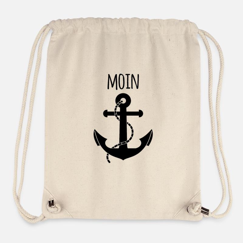 Anchor Moin - Sac à cordon recyclé Stanley/Stella - blanc naturel