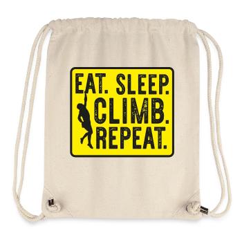 Free climbing - climbing - sports - hobbies - Stanley/Stella Recycled Gym Bag - natural - Front