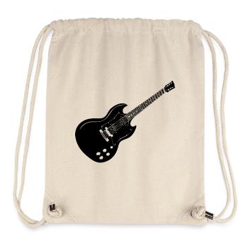 Gitarre | Musiker | Musik - Geschenkidee - Stanley/Stella recycelter Gym Bag - Naturweiß - Vorne
