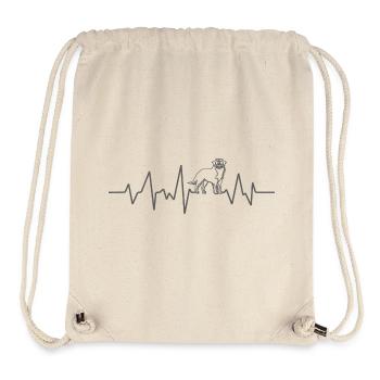 Herzschlag Berner Sennenhund Geschenk Idee Puls - Stanley/Stella recycelter Gym Bag - Naturweiß - Vorne