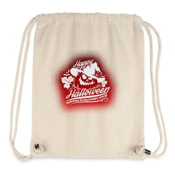 Happy Halloween Pumpkin Welcome Underworld Quote - Stanley/Stella Recycled Gym Bag - natural - Front