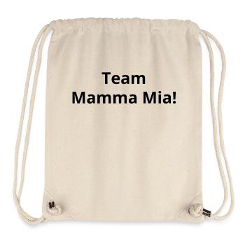 Team Mamma Mia Gift Idea - Stanley/Stella Recycled Gym Bag - natural - Front