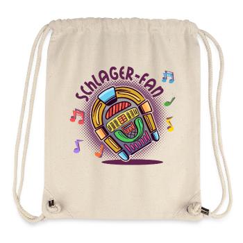 Schlagermusik Schlager Fan Schlagerfan Team Outfit - Stanley/Stella recycelter Gym Bag - Naturweiß - Vorne