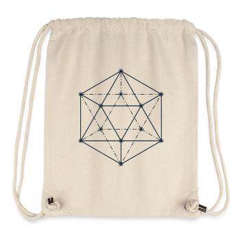 Blue Abstract Geometric Design - Stanley/Stella Recycled Gym Bag - natural - Front