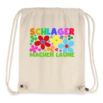 Schlager Schlagerfan Schlagermusik Party Musik - Stanley/Stella recycelter Gym Bag - Naturweiß - Vorne