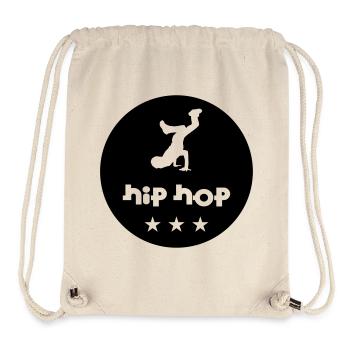 Hip Hop - Sac à cordon recyclé Stanley/Stella - blanc naturel - Devant
