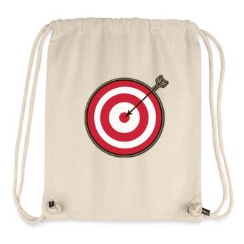 Zielscheibe Pfeil Treffer - Stanley/Stella recycelter Gym Bag - Naturweiß - Vorne