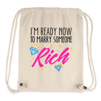 Marriage wedding engagement marriage proposal saying - Stanley/Stella Recycled Gym Bag - natural - Front