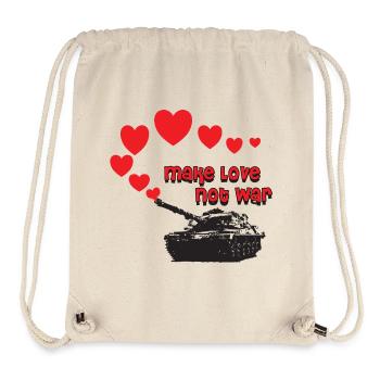 make love not war - Stanley/Stella recycelter Gym Bag - Naturweiß - Vorne