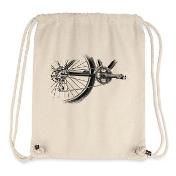 roue - Sac à cordon recyclé Stanley/Stella - blanc naturel - Devant