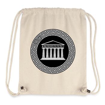 Antiker Tempel - Stanley/Stella recycelter Gym Bag - Naturweiß - Vorne
