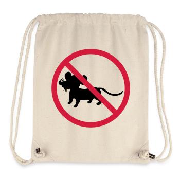 forbidden shield zone no mouse symbol maeuschen s - Stanley/Stella Recycled Gym Bag - natural - Front