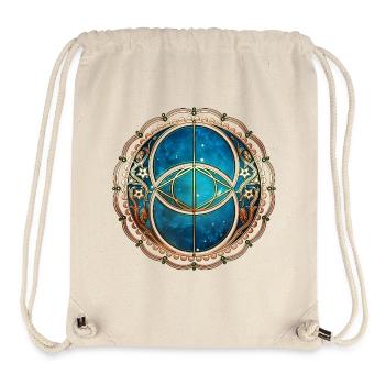 Vesica Piscis, Chalice Well, Sacred Geometry space - Stanley/Stella Recycled Gym Bag - natural - Front