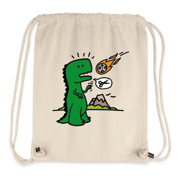 Rock paper scissors T-rex funny dinosaur comet - Stanley/Stella Recycled Gym Bag - natural - Front