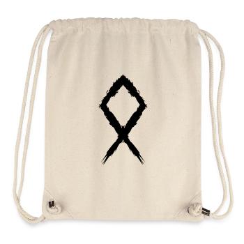 Symbole de rune d'Othila - Sac à cordon recyclé Stanley/Stella - blanc naturel - Devant