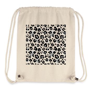 Pflegeleichter Animal-Print Schwarz-Weiß Muster - Stanley/Stella recycelter Gym Bag - Naturweiß - Vorne
