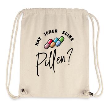 Lustig Spruch Pillen Medikamente Krankenpfleger - Stanley/Stella recycelter Gym Bag - Naturweiß - Vorne