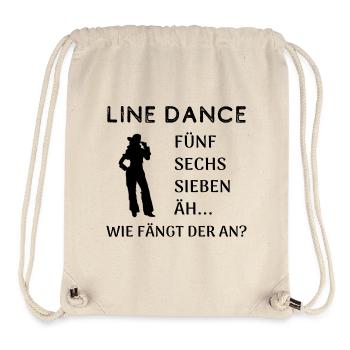 Line Dance Frage: Wie fängt der an? - Stanley/Stella recycelter Gym Bag - Naturweiß - Vorne