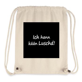 Saarländisch Dialekt Saarland Saar Geschenk lustig - Stanley/Stella recycelter Gym Bag - Naturweiß - Vorne