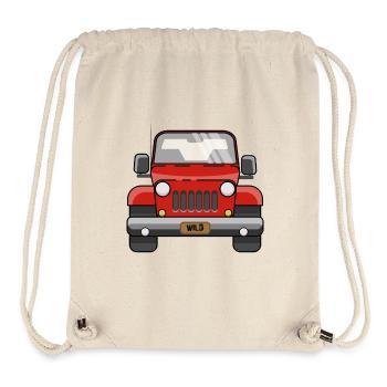 Geländewagen Auto - Stanley/Stella recycelter Gym Bag - Naturweiß - Vorne