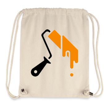 Painter's role with paint - Stanley/Stella Recycled Gym Bag - natural - Front