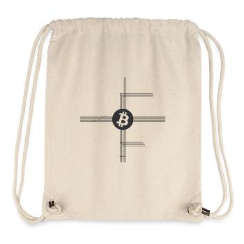 Bitcoin Netzwerk - Stanley/Stella recycelter Gym Bag - Naturweiß - Vorne