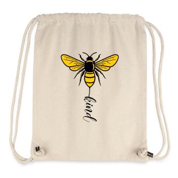 Cool Bee Kind Be Kind Hippie Soul - Stanley/Stella Recycled Gym Bag - natural - Front