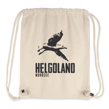Heligoland North Sea Island Motif Seagull - Stanley/Stella Recycled Gym Bag - natural - Front