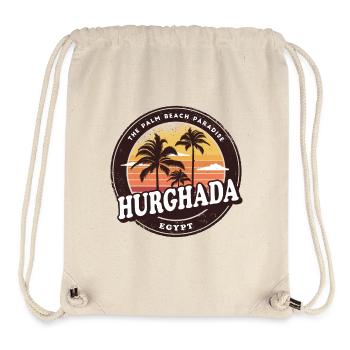 Design de plage vintage Hurghada Egypt - Sac à cordon recyclé Stanley/Stella - blanc naturel - Devant